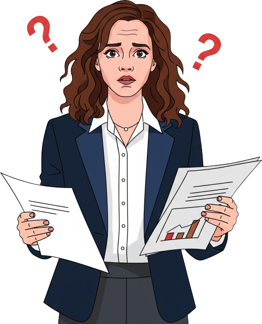 Character illustration representing the aid paradox